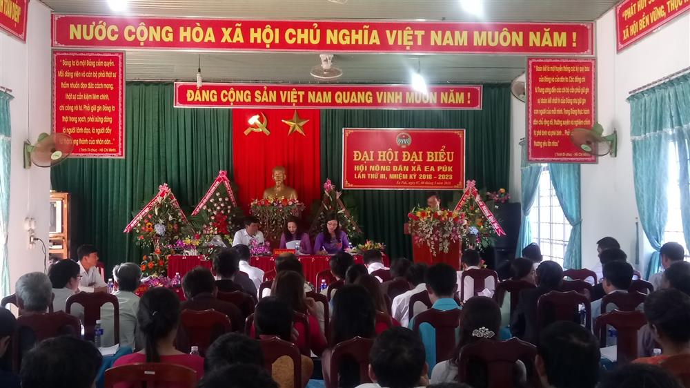 Đại hội Đại biểu Hội nông dân xã Ea Púk lần thứ III, nhiệm kỳ 2018 - 2023